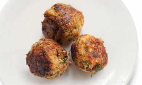 Dîner en milieu de semaine de Nigel Slater :boulettes de crabe rapides 