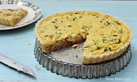 Quiche lorraine sans gluten et sans produits laitiers 