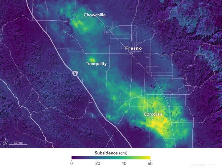 La NASA surveille la crise des eaux souterraines en Californie depuis l espace 