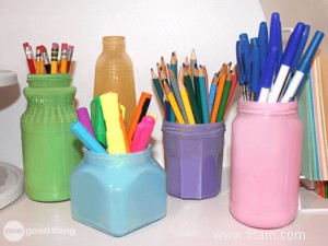 Récipients de fournitures d art coloré bricolage 