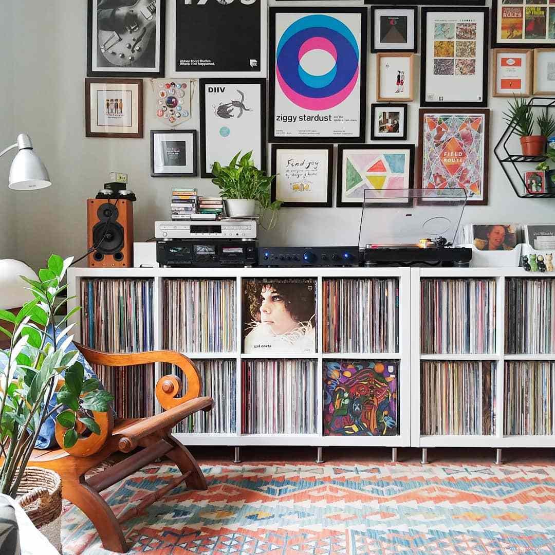 11 idées pour le stockage de disques vinyles 