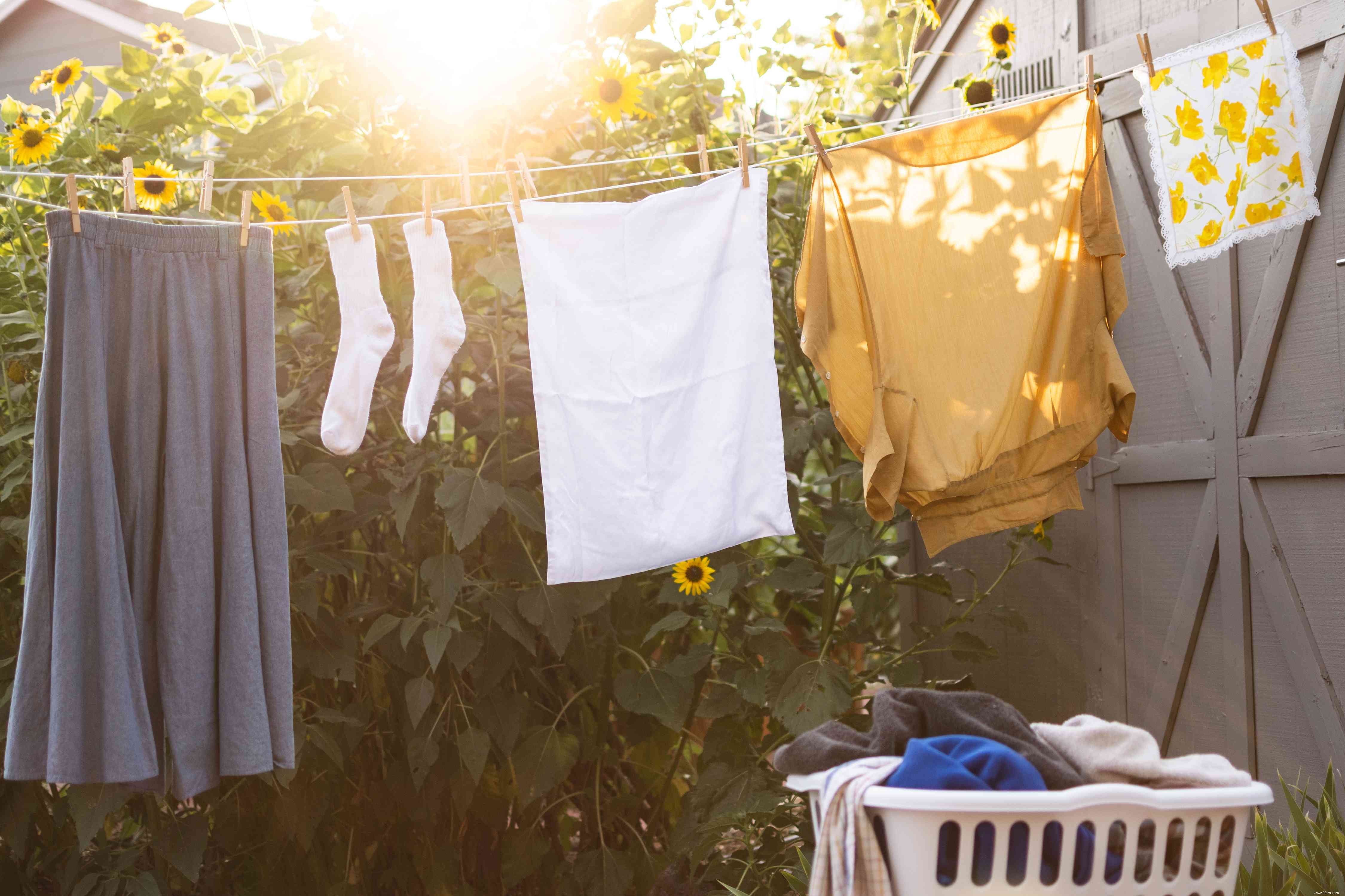 Problèmes de linge à sécher en ligne résolus 