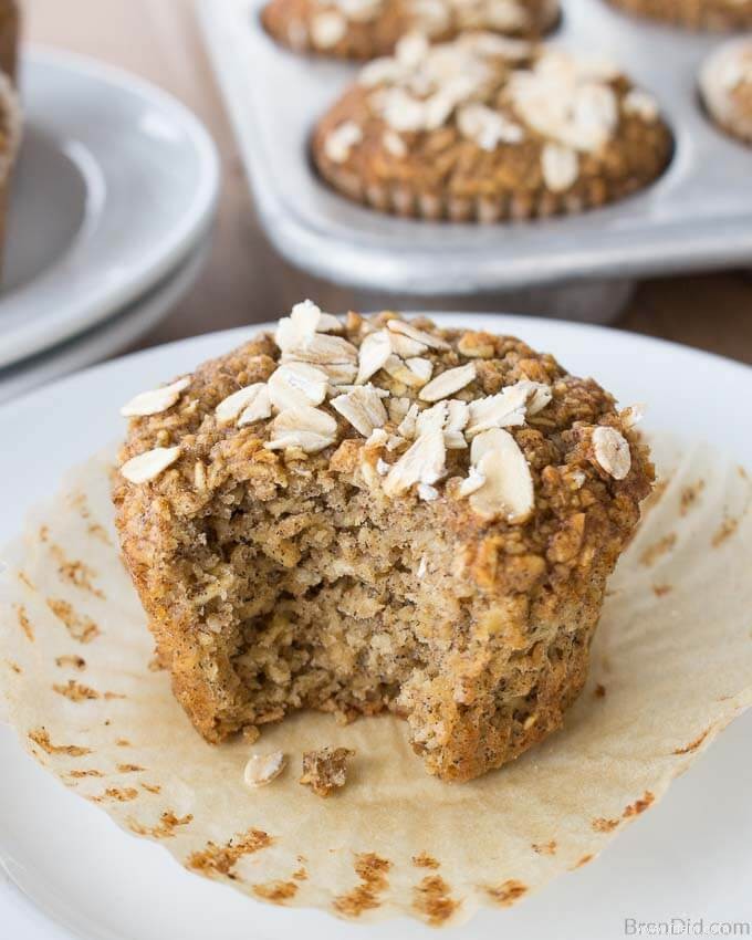 Muffins sains à l avoine (sans farine, sans sucre, sans huile) 