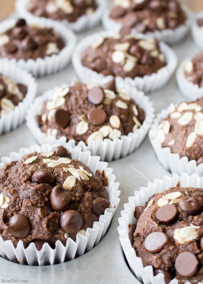 Recette de muffins sains au chocolat et au beurre d arachide 