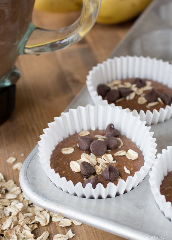 Recette de muffins sains au chocolat et au beurre d arachide 