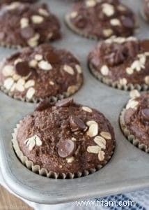 Muffins sains aux pommes et à la cannelle sans sucre ajouté 