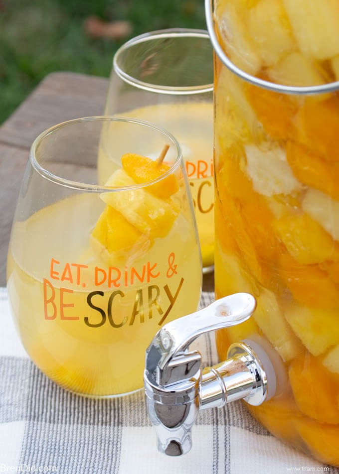 Recette facile de sangria blanche pour Halloween ou à tout moment 