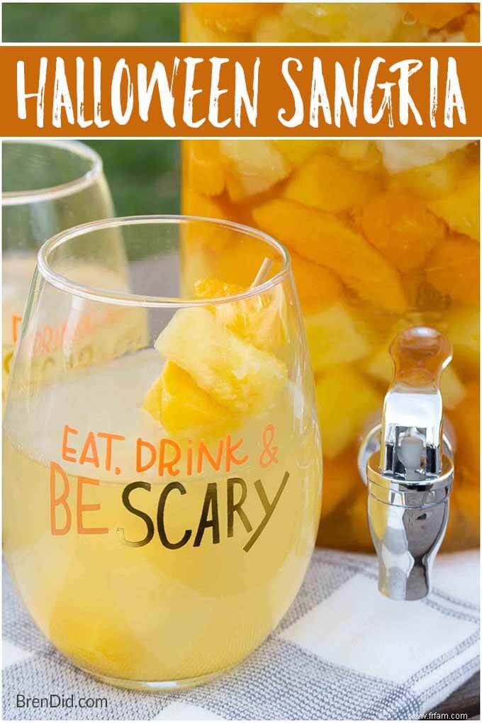 Recette facile de sangria blanche pour Halloween ou à tout moment 