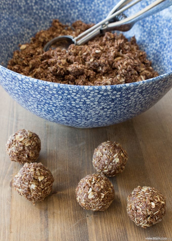 Boules d énergie au chocolat sans cuisson que les enfants adorent 