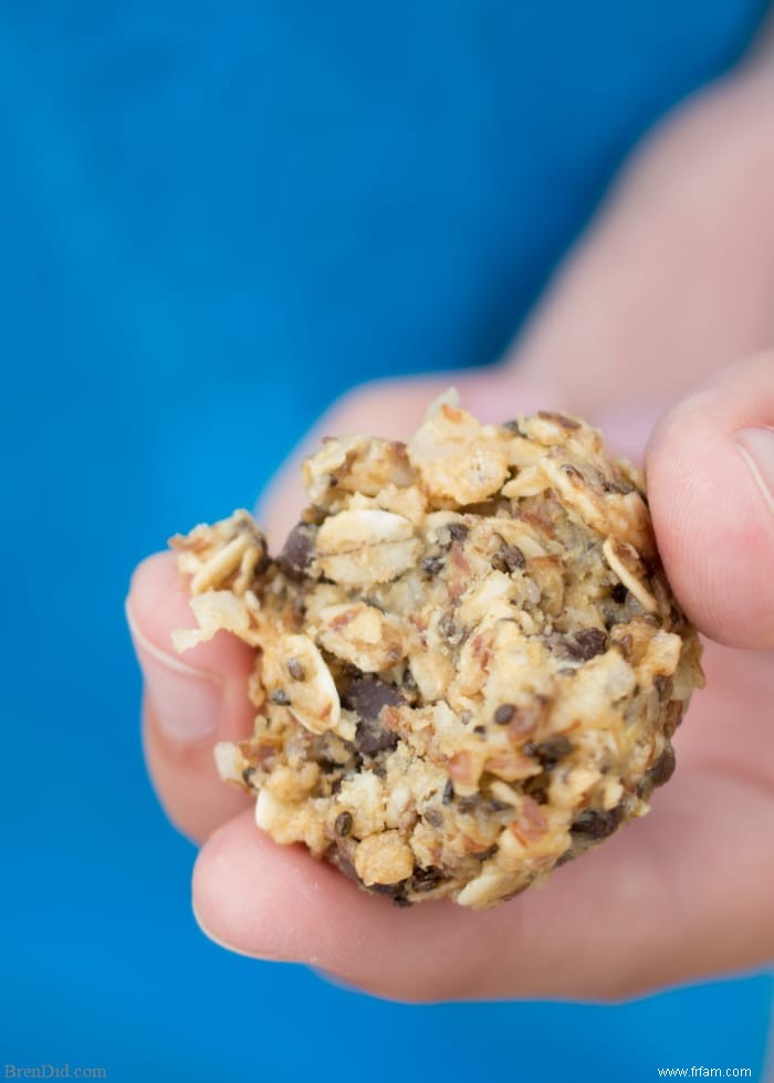 Boules d énergie croustillantes sans cuisson pour enfants 