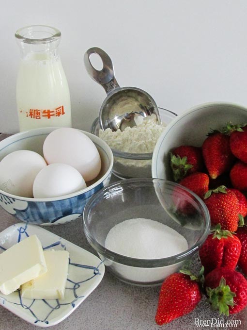 Recette de crêpes au four soufflé aux fraises 