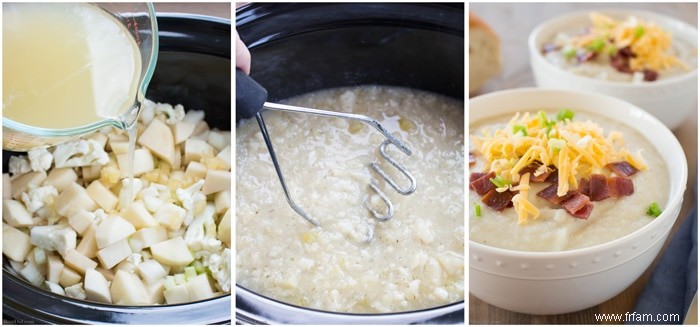 La soupe de pommes de terre légère ultime pour la mijoteuse 