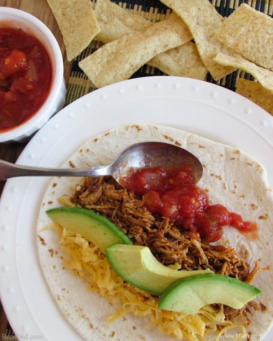 Recette de tacos au poulet sains 