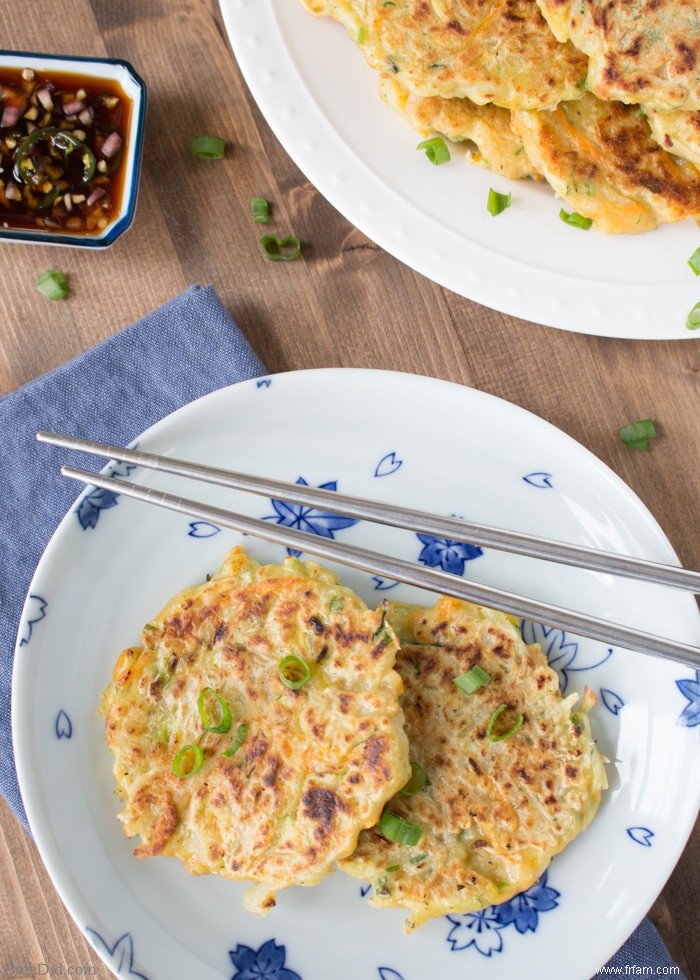 Pancake aux légumes de Jeon :recette traditionnelle coréenne 