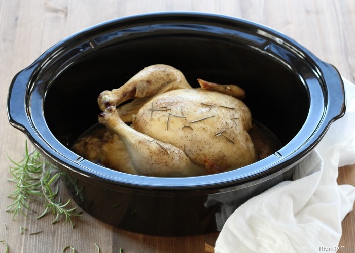 Poulet rôti fou facile dans la mijoteuse 