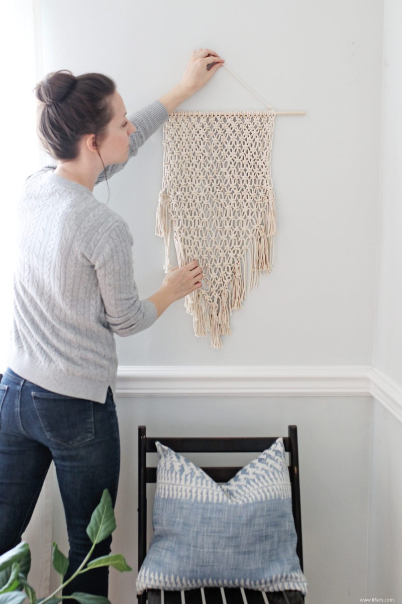 9 projets de macramé modernes pour la maison 