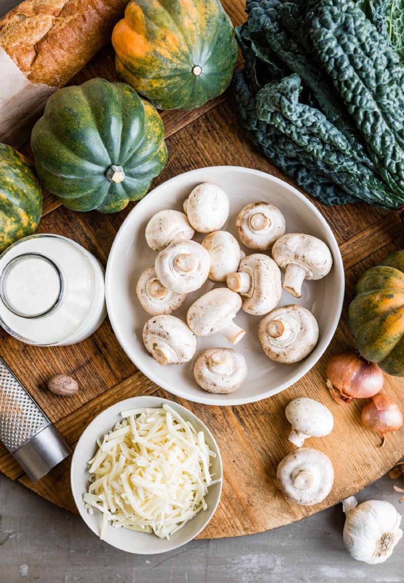 Courge poivrée farcie de tout ce qui est bon 