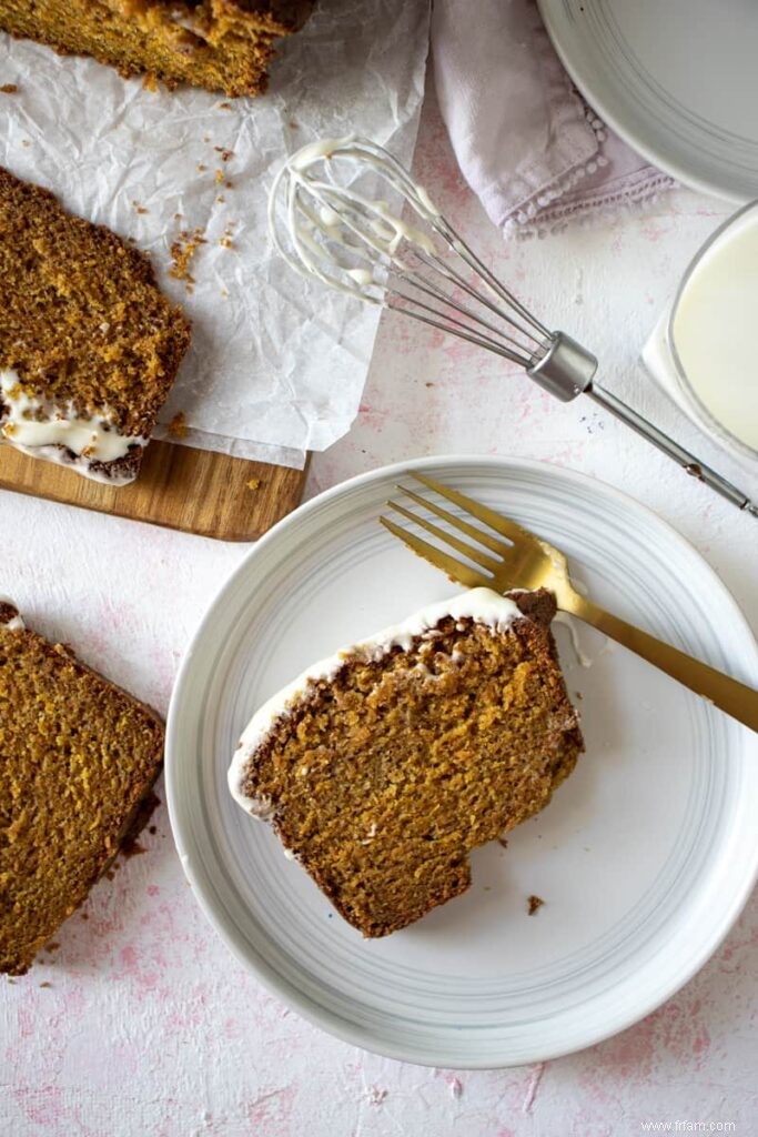 Pain de gâteau aux carottes avec glaçage à l érable 