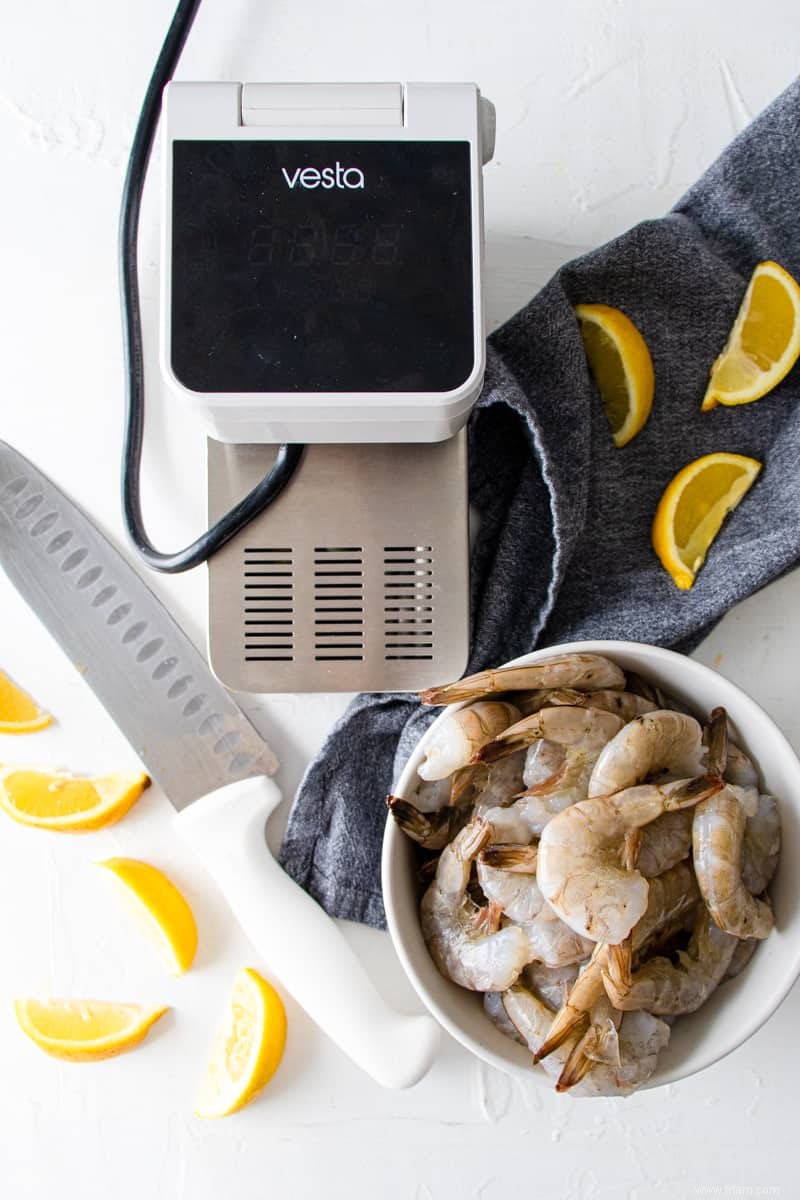 Cocktail de crevettes sous vide 