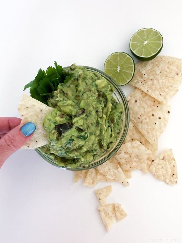 Poblano et guacamole au piment vert 