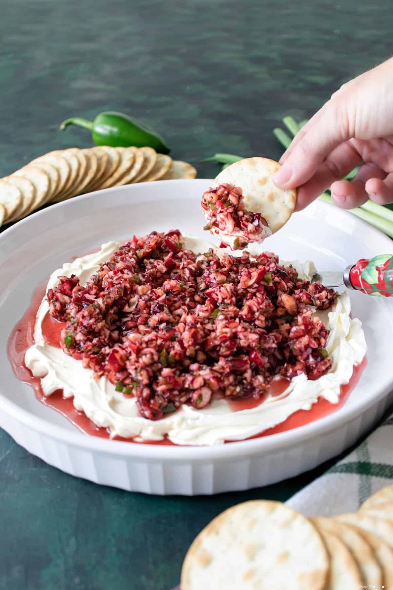 La meilleure trempette épicée aux canneberges des Fêtes 