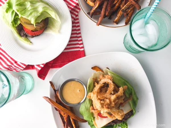 Recette de burger roulé à la laitue 