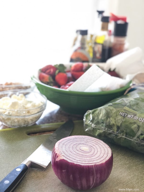 Salade d épinards aux fraises 