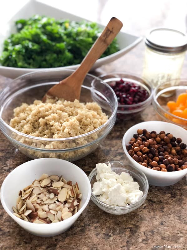 Salade d hiver au quinoa et au chou frisé 