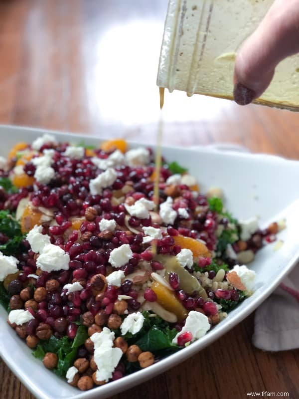 Salade d hiver au quinoa et au chou frisé 