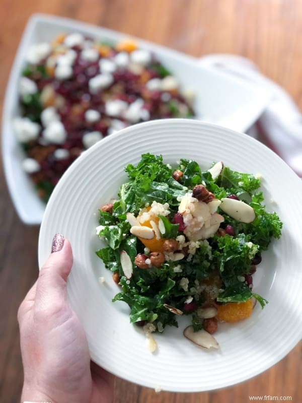 Salade d hiver au quinoa et au chou frisé 