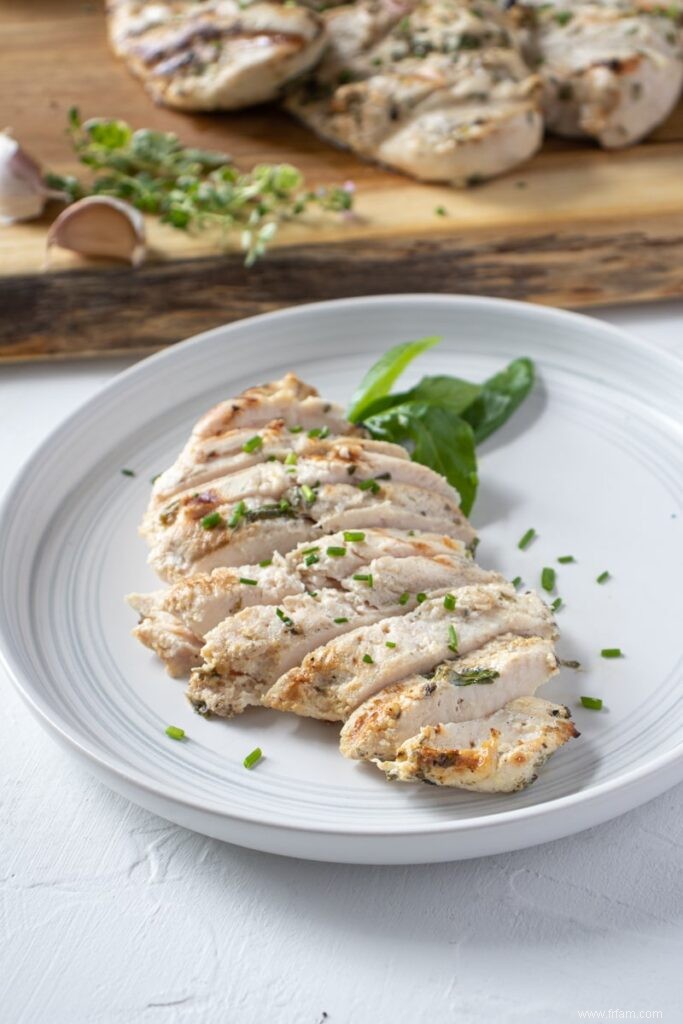 Poulet grillé aux fines herbes 