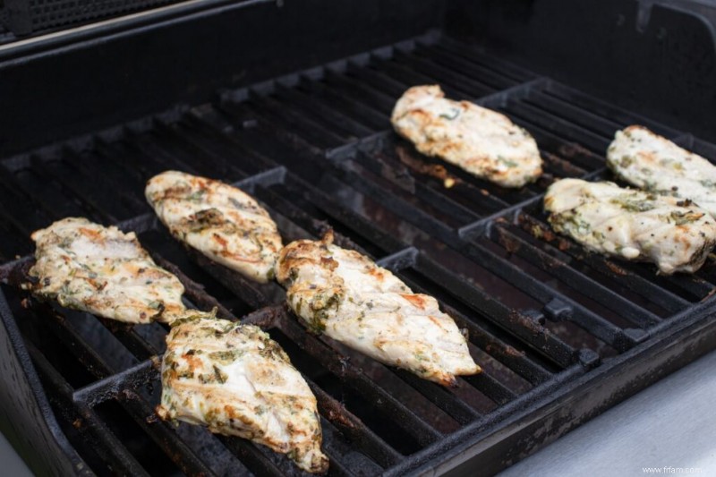 Poulet grillé aux fines herbes 