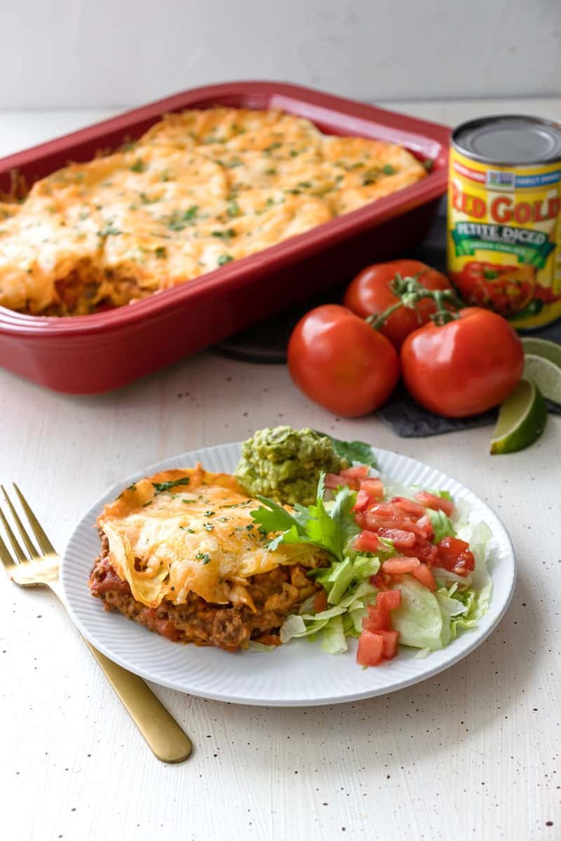 Enchilada gratinée 