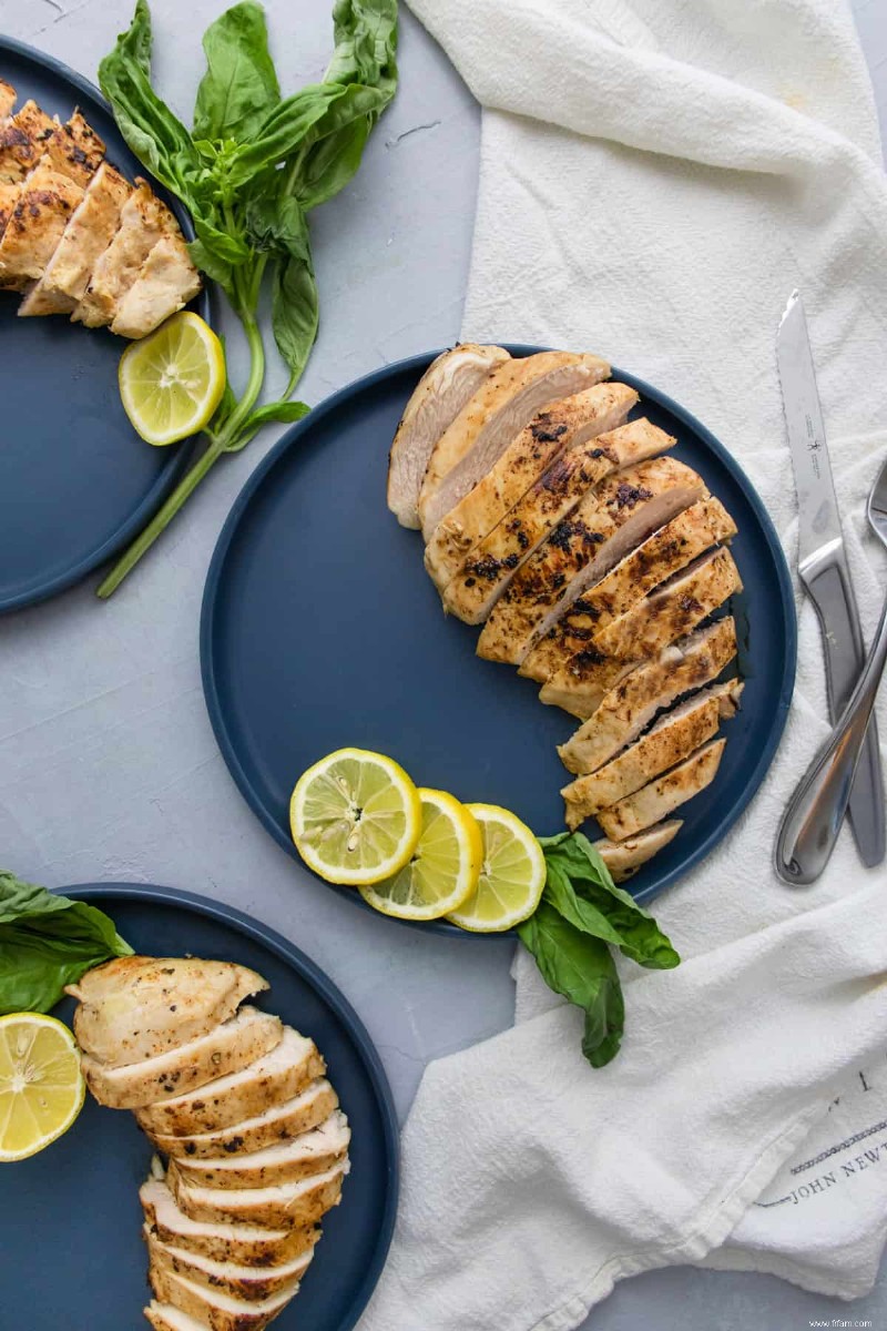 Poitrine de poulet sous vide à la moutarde au miel 