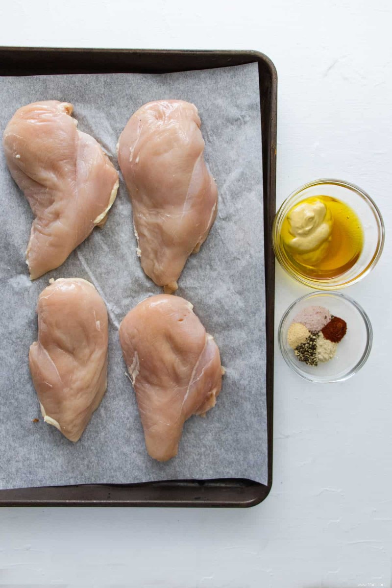 Poitrine de poulet sous vide à la moutarde au miel 