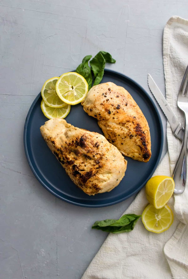 Poitrine de poulet sous vide à la moutarde au miel 