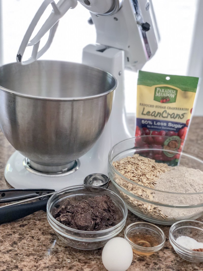 Biscuits à l avoine et aux morceaux de chocolat noir 