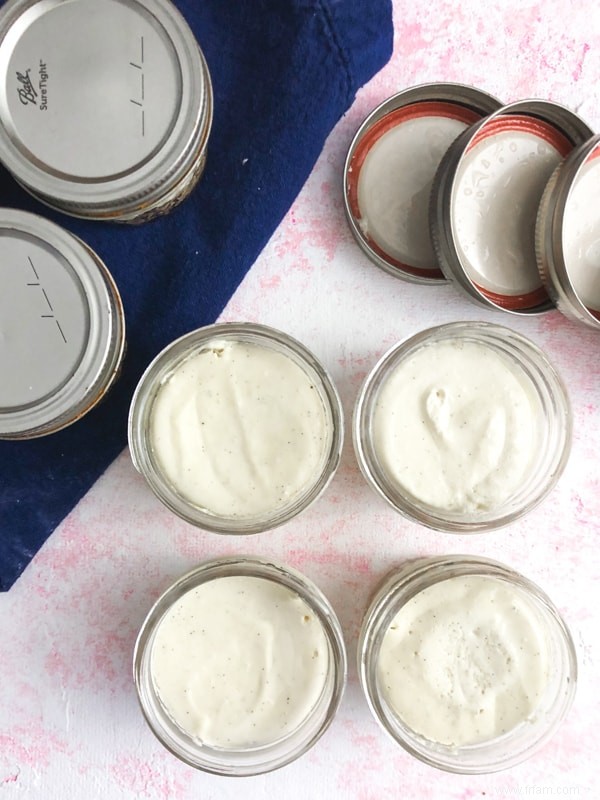 Gâteau au fromage sous vide à la gousse de vanille 