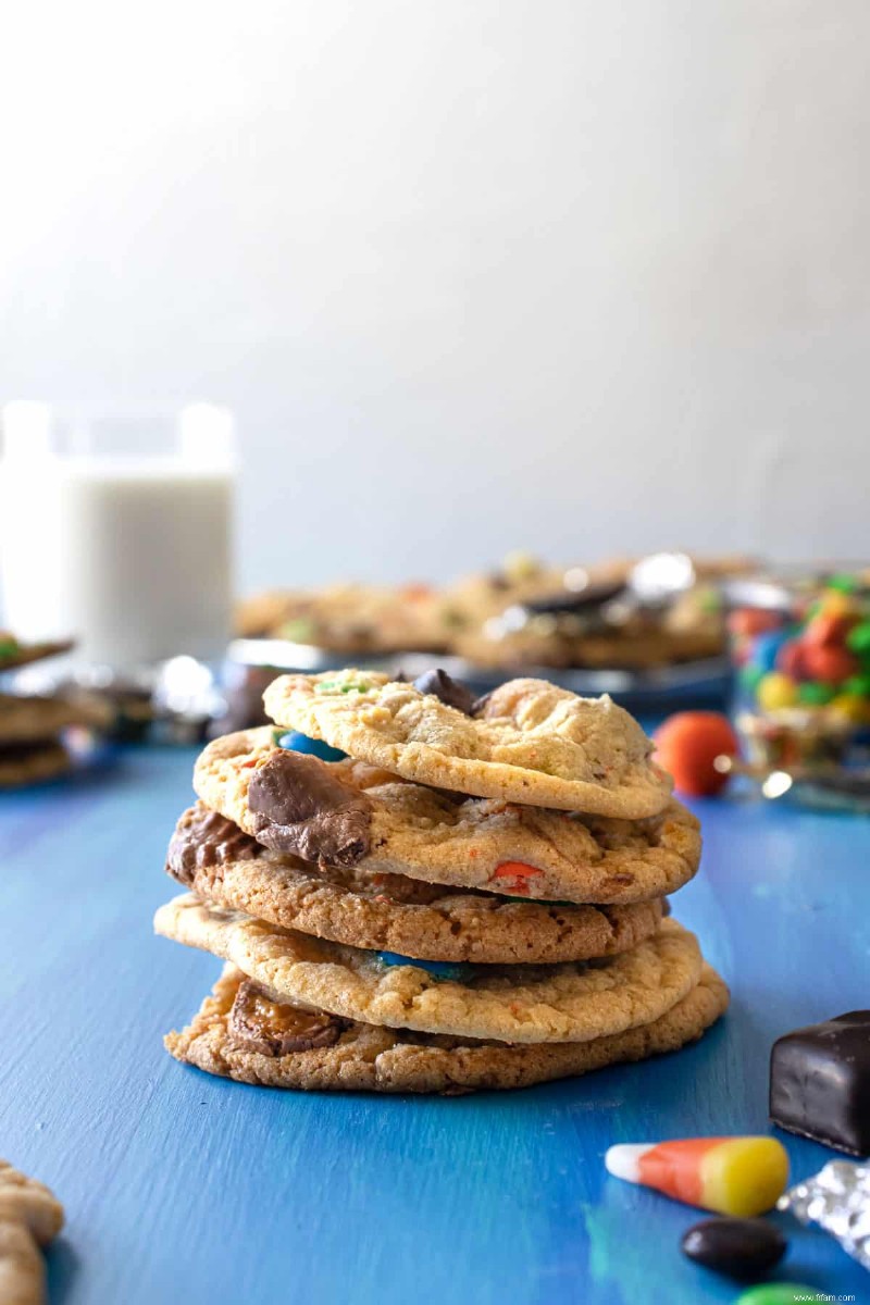 Restes de biscuits aux bonbons d Halloween 