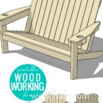 Plan de banc Adirondack bricolage (avec porte-gobelets!) 