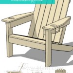 Plan de chaise Adirondack bricolage (avec porte-gobelets!) 