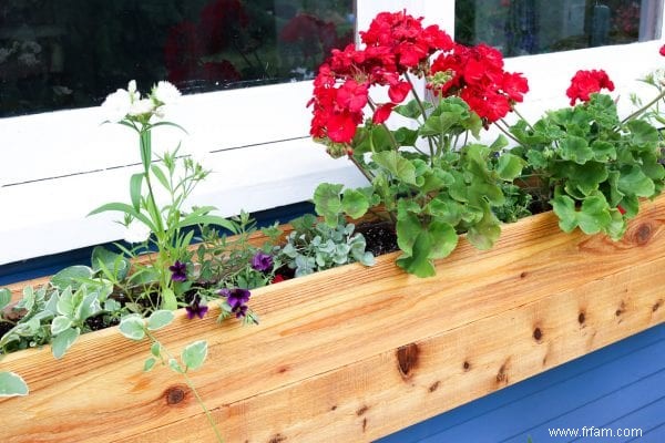 Comment construire une jardinière en bois pour fenêtre 