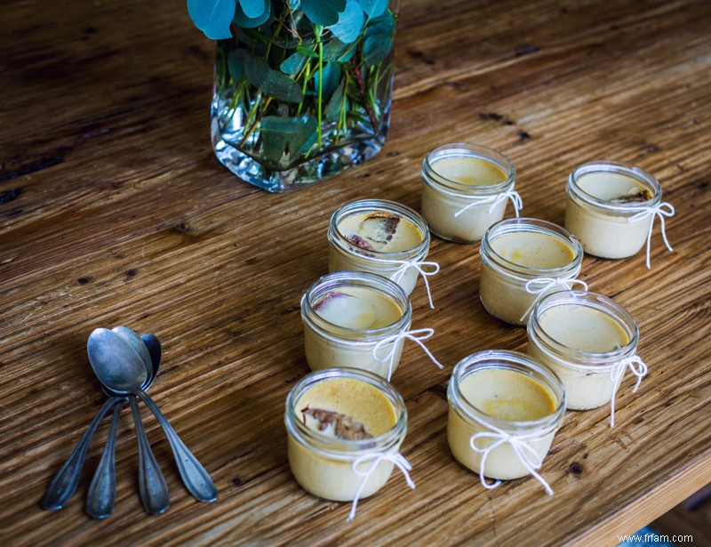 Le chemin vers leur cœur :les pots de crème aux pommes et au caramel 