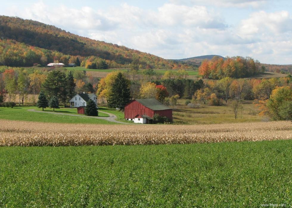 États avec le plus de terres agricoles 