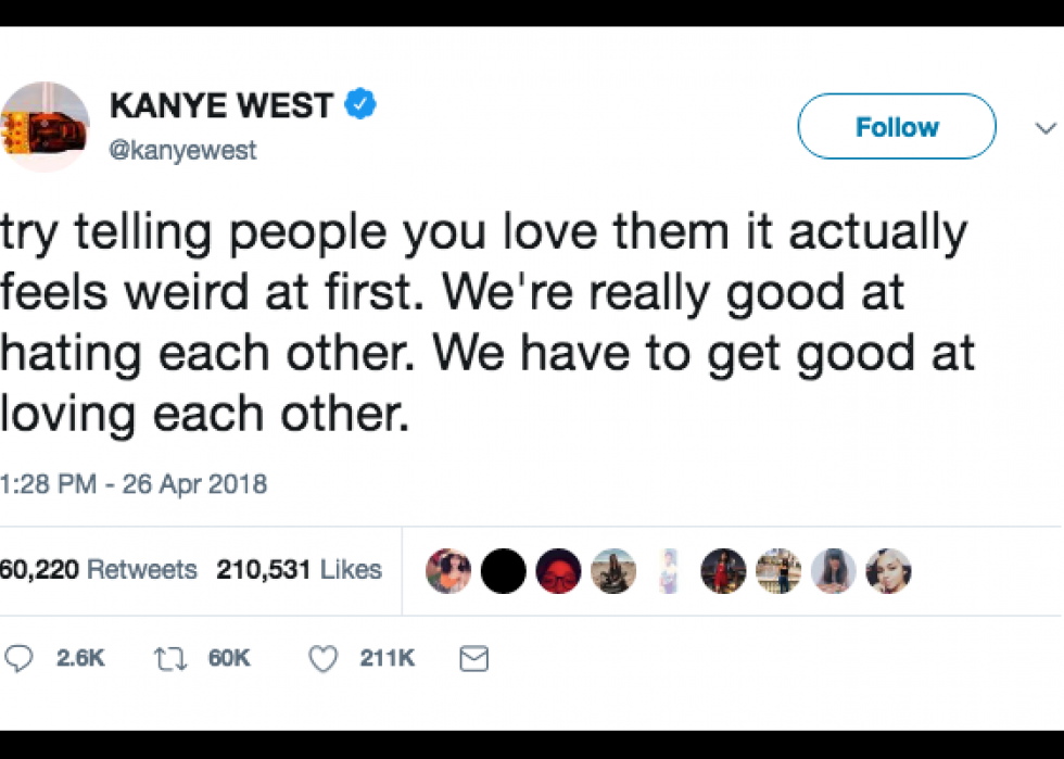 Top 50 des tweets de Kanye West depuis qu il a rejoint Twitter 