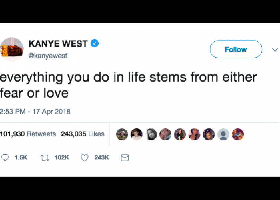 Top 50 des tweets de Kanye West depuis qu il a rejoint Twitter 