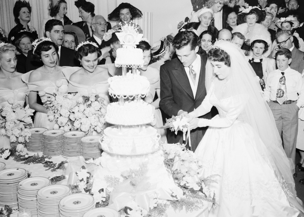 Mariages de célébrités dans les années 1950 et 1960 