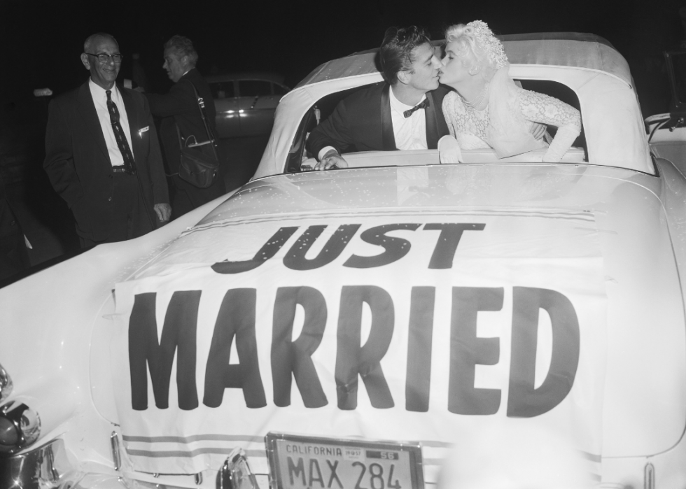 Mariages de célébrités dans les années 1950 et 1960 