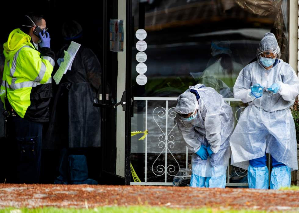 États avec les plus grandes épidémies de COVID-19 dans les foyers de soins 