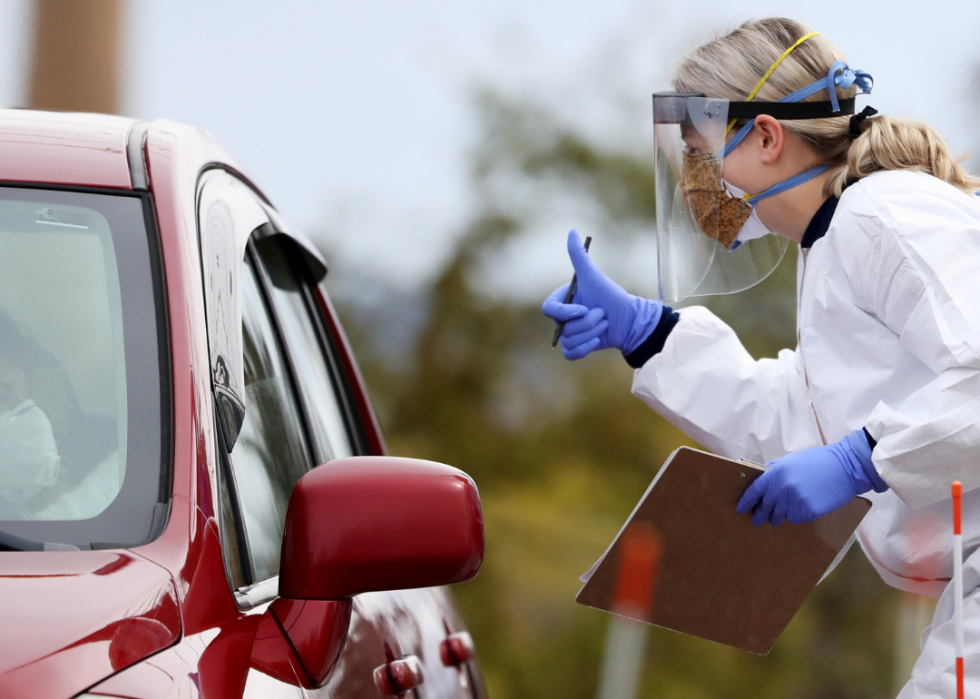 Comtés effectuant le plus et le moins de tests COVID-19 dans chaque État 